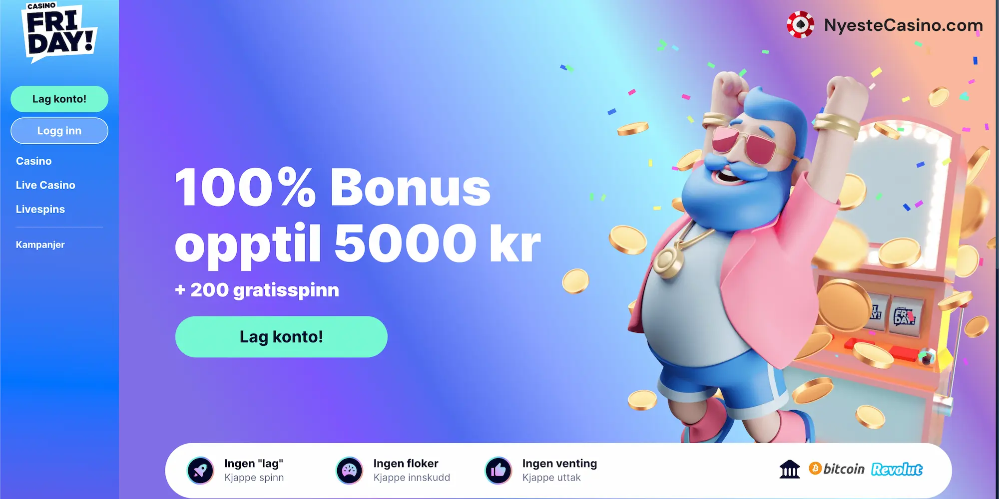 Anmeldelse av CasinoFriday Casino