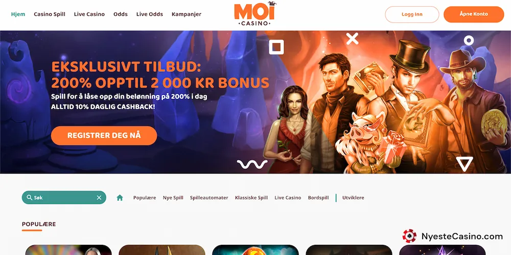 Anmeldelse av MoiCasino