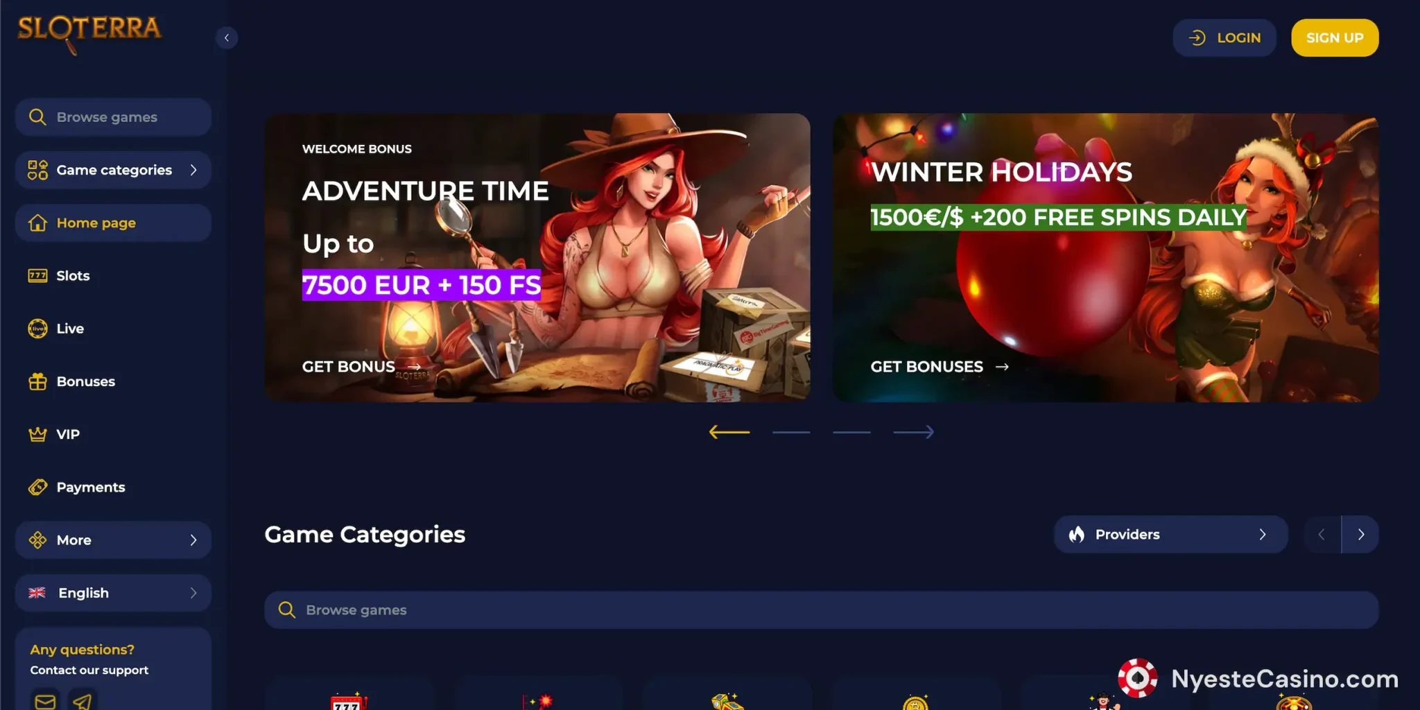 Anmeldelse av Sloterra casino