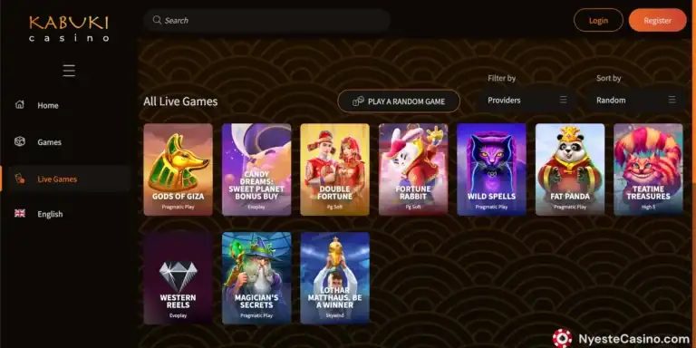 Kabuki Live casino