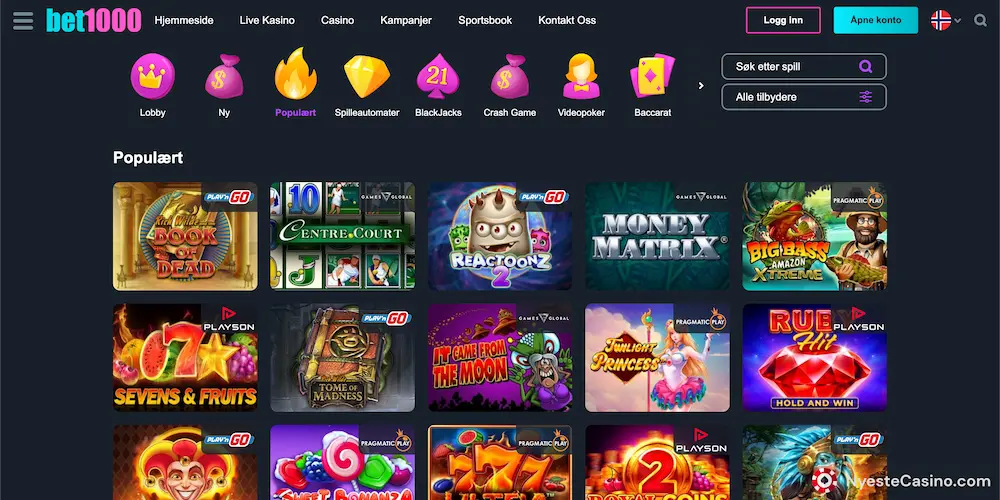 Spillutvalget på Bet1000 Casino