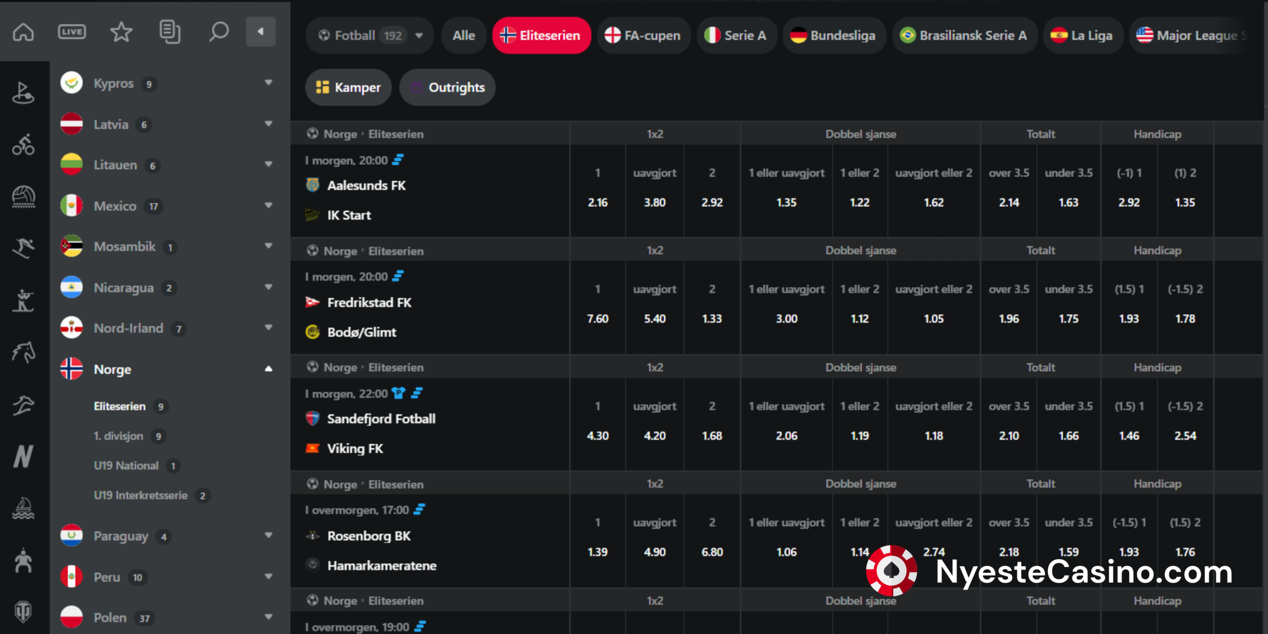 Jettbets side for sports betting.