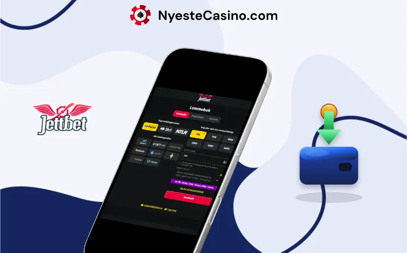 Innskuddsprosess på Jettbet Casino.