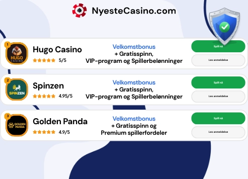 Populære baccarat-spill hos nettcasinoer.