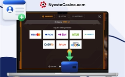 Betalingsalternativer på nettcasino, blant annet Visa, Mastercard og e-lommebøker