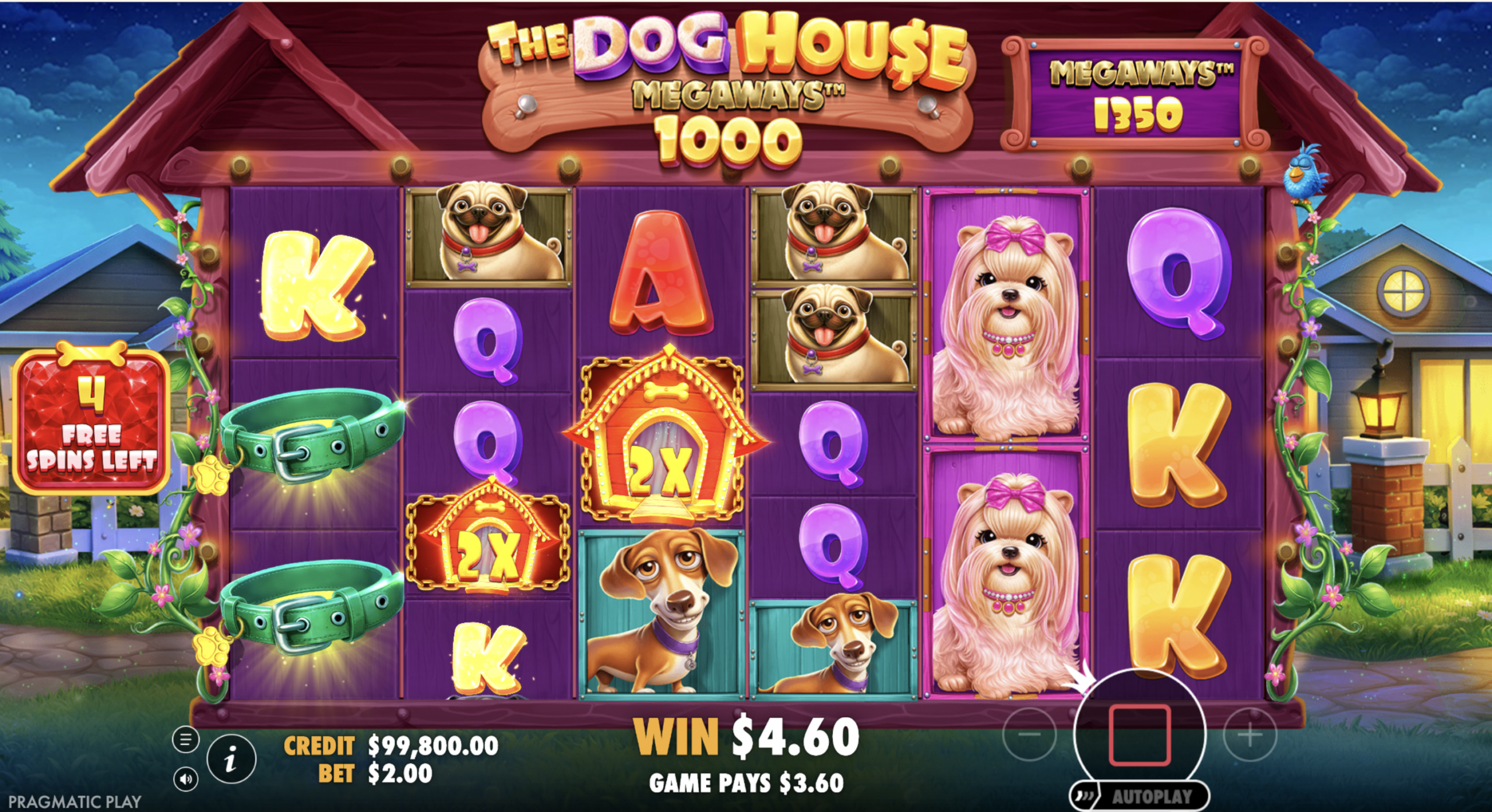 The Dog House Megaways med gratisspinn, 2x-multiplikatorer og hundesymboler