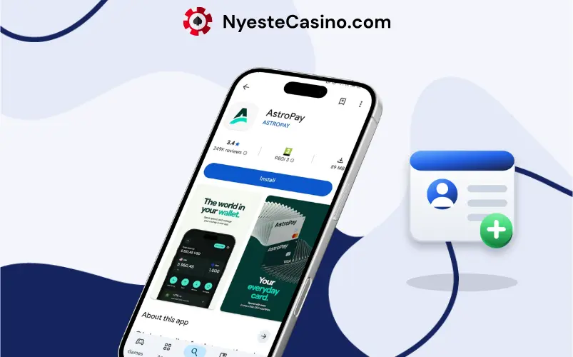 AstroPay-app på en telefon.